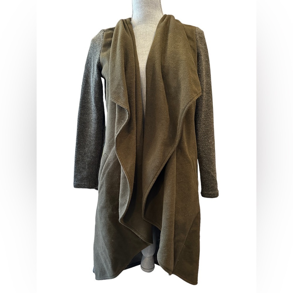 Longline two tone cardigan/jacket